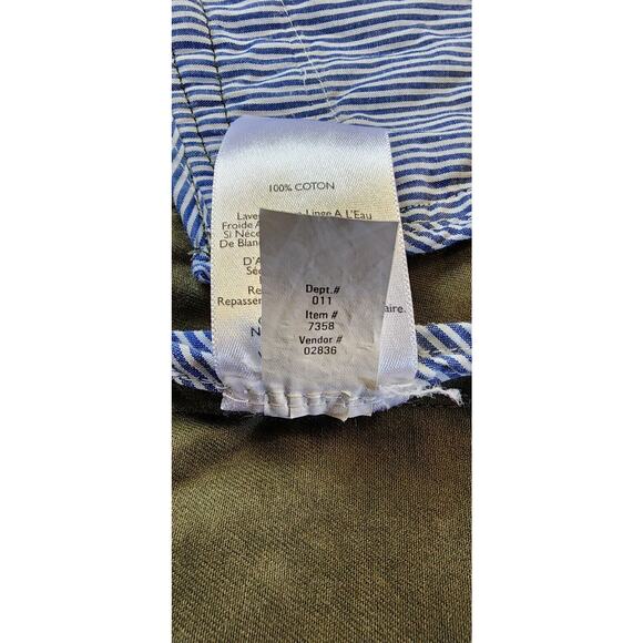 Eddie Bauer Jacket Womens 4 Green Legend Wash Two Button Lightweight Casual Work - Picture 14 of 14